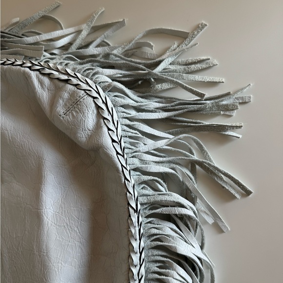 RARE Coach Soho Fringe Kiki Hobo Shoulder Bag Leather 11913 White - Picture 2 of 10